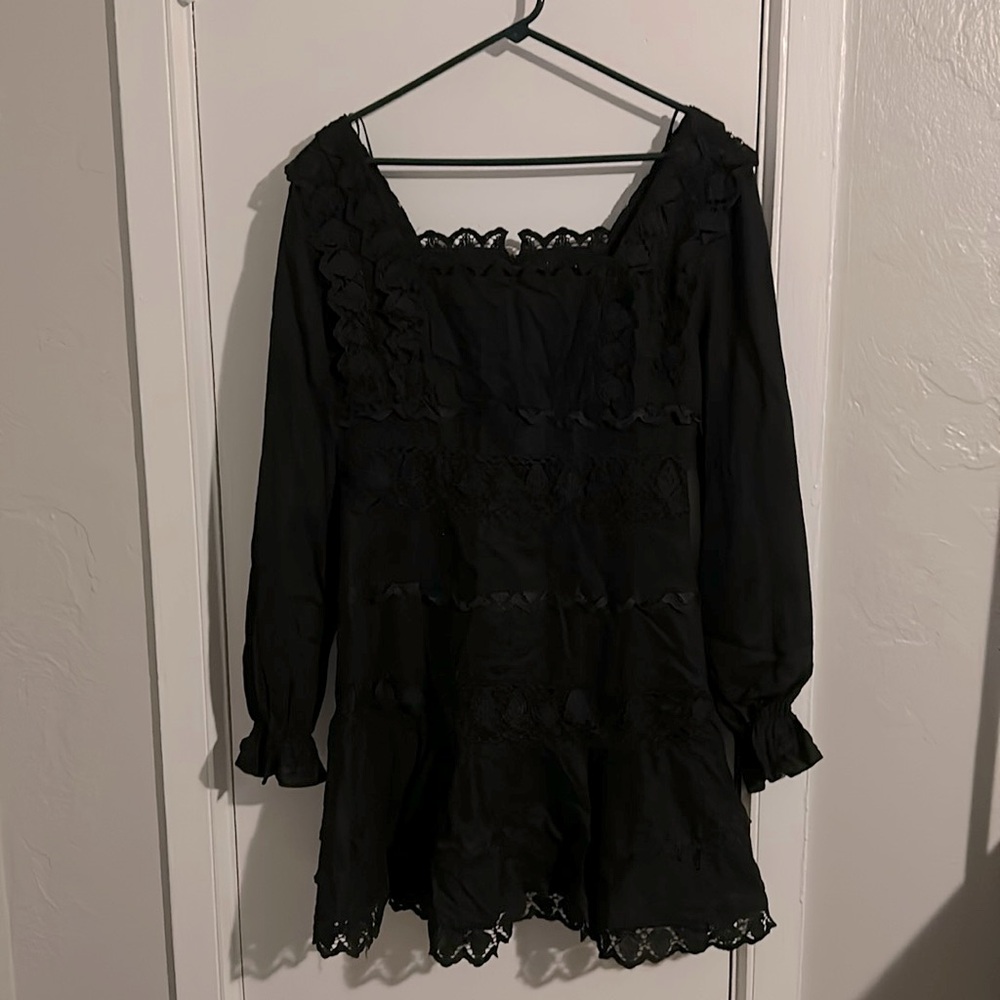 Detailed Black Dress